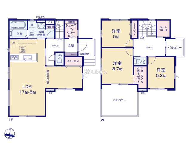 つくば市高見原9期　新築戸建の間取り