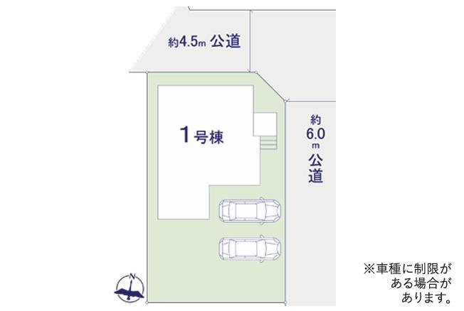 つくば市高見原9期　新築戸建の区画図
