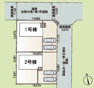 高萩市高萩　第３の区画図|区画図です。