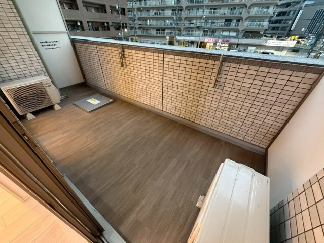 Dimus福島のバルコニー