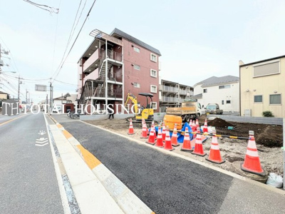 【前面道路含む現地写真】 | 武蔵野市関前3丁目　建築条件付売地　3号地　全3区画