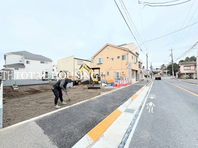 【前面道路含む現地写真】 | 武蔵野市関前3丁目　建築条件付売地　3号地　全3区画