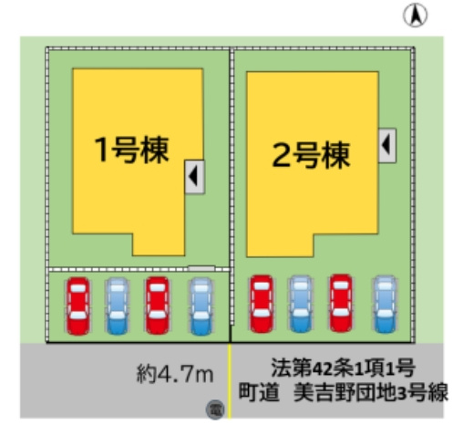 遠賀郡水巻町美吉野4期の区画図
