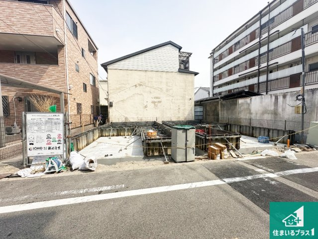大阪市住之江区西住之江　新築一戸建ての外観|現在建築中！落ち着いた街並みで新生活を始めることが出来そう！周辺の物件も併せてご紹介させて頂きます！