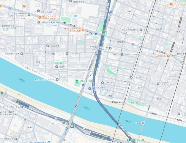 大阪市住之江区西住之江　新築一戸建ての地図