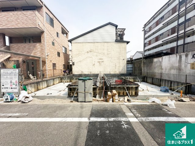 大阪市住之江区西住之江　新築一戸建ての外観|現在建築中！落ち着いた街並みで新生活を始めることが出来そう！周辺の物件も併せてご紹介させて頂きます！