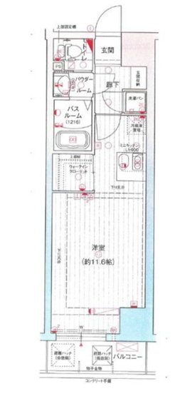 【間取り】 | ●エグゼ難波東