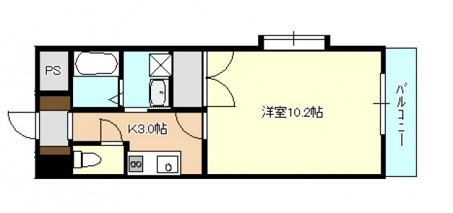 グランヴェルジェ中須Ⅰの間取り