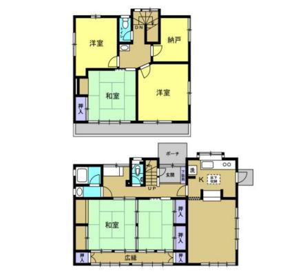 水戸市見川5丁目　中古戸建の間取り