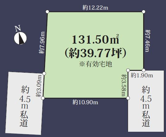 【区画図】 | 三鷹市牟礼１丁目　売地　全1区画