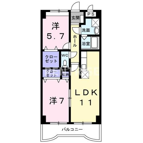 シャルマン大西の間取り|間取図