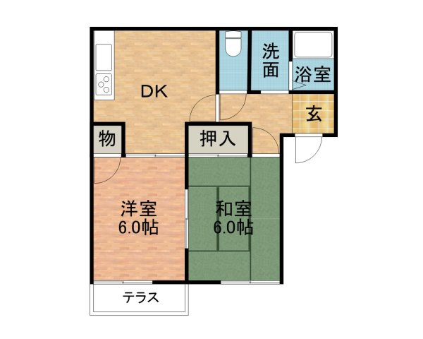 ファミール仁川Ⅱの間取り