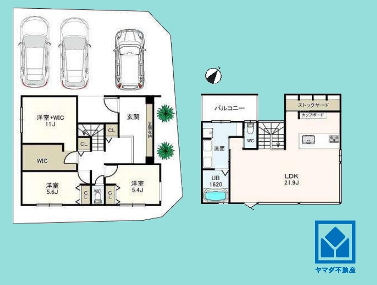 西宮市仁川町2丁目の間取り