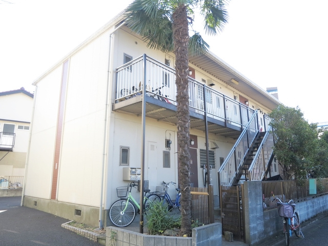 サンハイツの外観|京成電鉄押上線 四ツ木徒歩歩12分☆閑静な住宅街にございます。