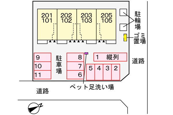 ソルグレンタの駐車場