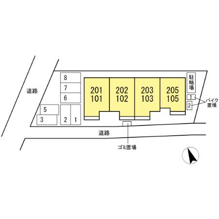 グラースKの区画図
