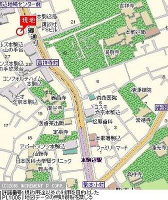 【地図】 | プレール・ドゥーク文京本駒込