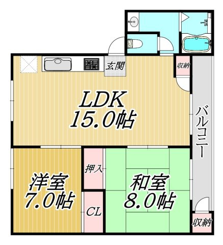 ハートフル車塚の間取り