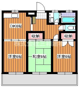 サンハイツ志茂多の間取り