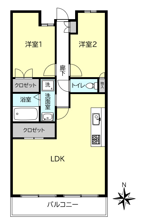 グランプレステージ明石魚住の間取り