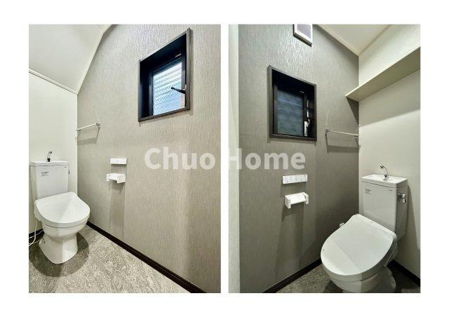 葛飾区水元2丁目中古住宅のトイレ|【トイレ】 温水洗浄便座機能付きトイレ。温水洗浄便座は清潔にお使いいただくための大切なアイテムです。