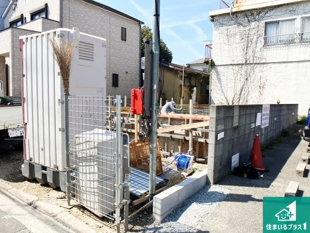 加古川市加古川町本町　第1期　新築一戸建ての外観|現在の進捗状況です！順調に作業進行中、完成が待ち遠しいです！詳細の間取り等、お気軽にお問い合わせください！