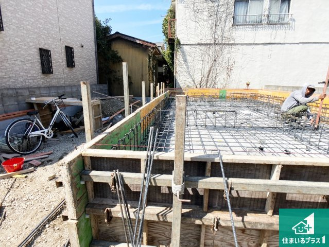 加古川市加古川町本町　第1期　新築一戸建ての外観|現在の進捗状況です！順調に作業進行中、完成が待ち遠しいです！詳細の間取り等、お気軽にお問い合わせください！