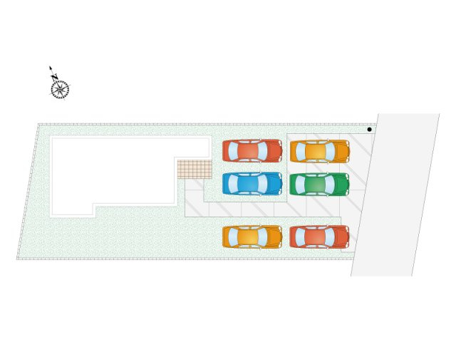 【館林市館林市城町3期　全1区画　区画図】
敷地面積288.62㎡(87.3坪)
建物面積114.27㎡(34.56坪)
6台駐車可能！！
広いお庭でバーベキューなども楽しめます。