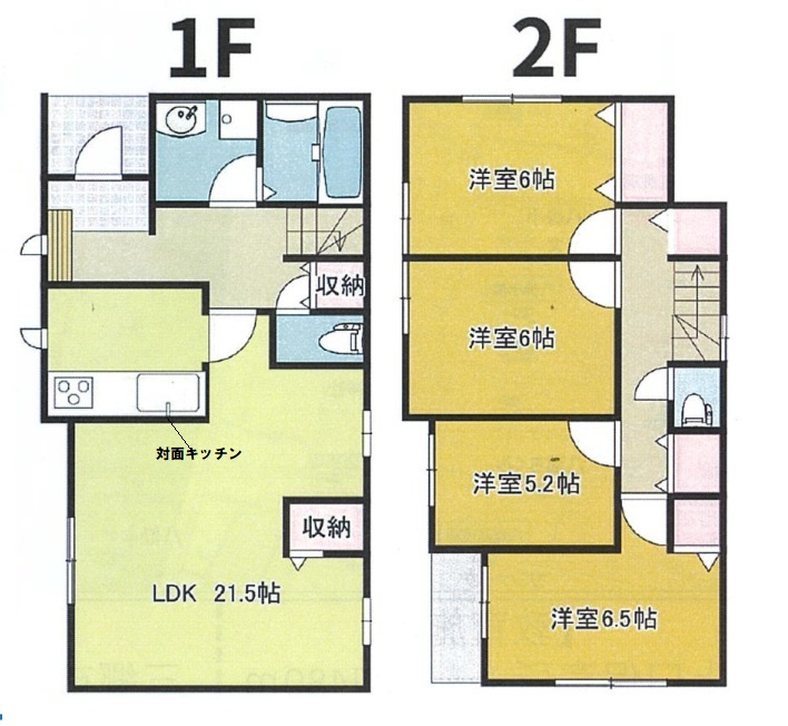 三郷市　彦倉1丁目　中古戸建の間取り|間取図です