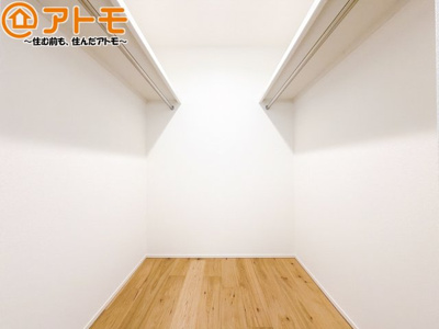 【収納】 | 葵区新伝馬2丁目1期　新築戸建　2号棟 | 収納家具を減らせる容量の大きなクローゼット♪