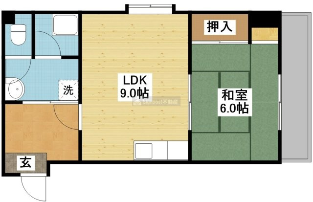 ボア・サーチ大園の間取り