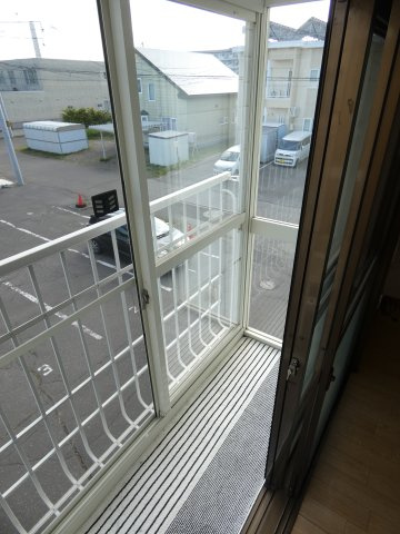 第二大土マンションのバルコニー