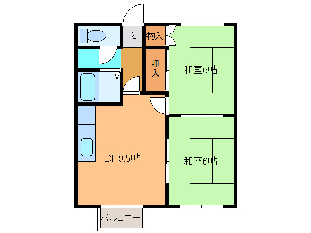 第二大土マンションの間取り