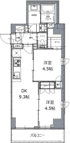 レジディア白金高輪Ⅱの間取り