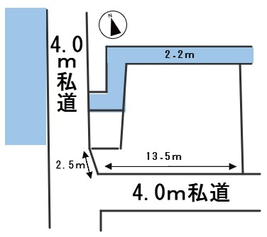 ６６６９８　岐阜市岩崎土地の区画図