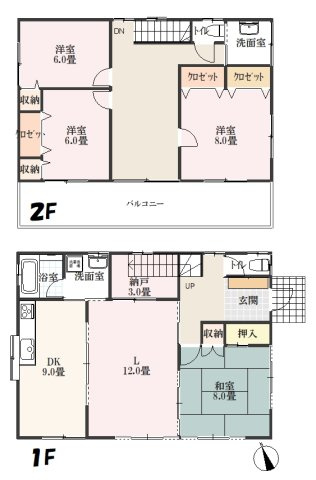山武市横田　中古戸建の間取り|図面と現況に相違がある場合、現況を優先致します。