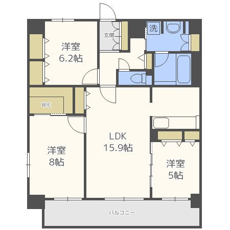 セノアタワー新大阪の間取り