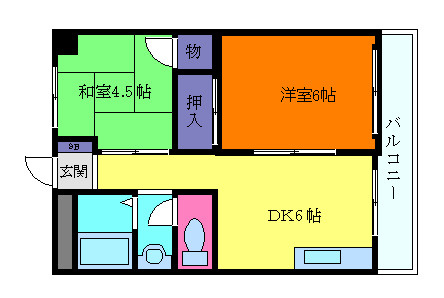 六甲道レクランの間取り