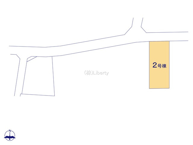 笠間市岩間駅西第3　2号棟　新築戸建の区画図