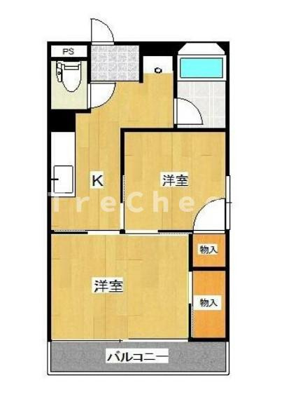成増コーポの間取り
