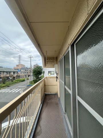 伸晃マンションのバルコニー