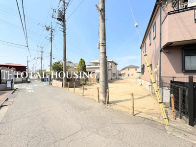 【前面道路含む現地写真】 | 稲城市押立　建築条件付売地　3号地　全3区画