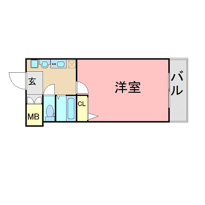 エステムコート博多祇園ツインタワーセカンドステージの間取り