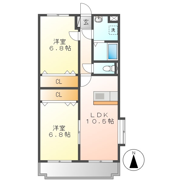 シャンドフルールの間取り