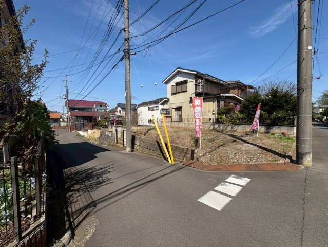 狭山市青柳　建築条件付売地　西武新宿線『新狭山駅』徒歩17分　【堀兼小学区】の前面道路含む現地写真