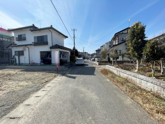 新築戸建・新築建売　郡山市富久山町11期　行健小・行健中の前面道路含む現地写真
