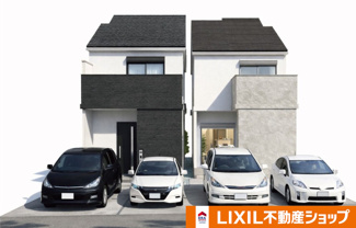 【外観】 | 右京区西京極東衣手町　建築条件付 | 《2区画分譲地-完成イメージパース》