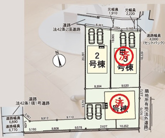 【区画図】 | クレイドルガーデン宇部市亀浦 第2（２号棟） | 残り1棟です！