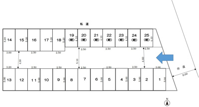 【区画図】 | 12：仲澤第二駐車場（軽自動車区画）