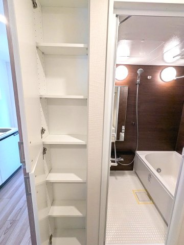 PROUD FLAT浅草トレサージュの設備|洗面室に2か所の収納付きです